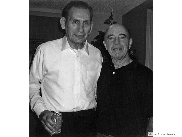 Charlie Kauneckis and me at the second reunion (1998).